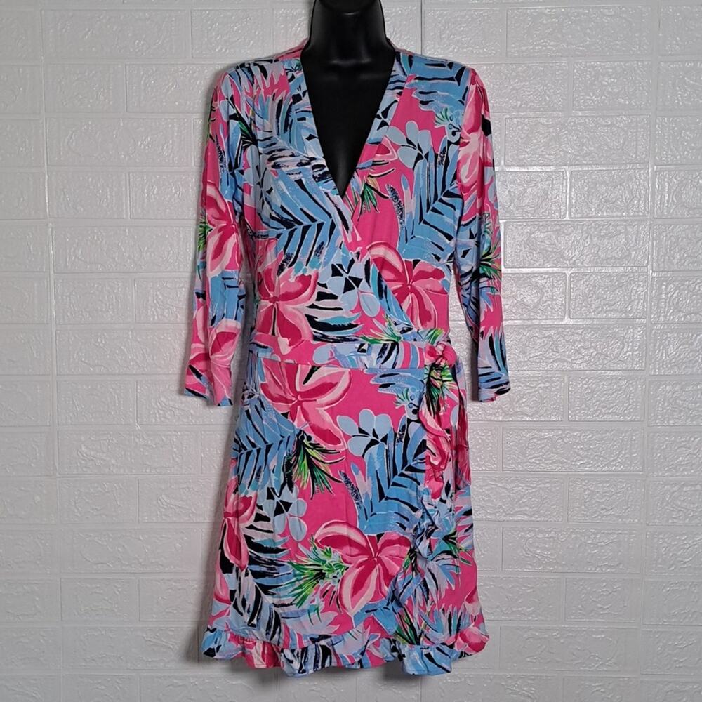 Lilly Pulitzer Jessalynne Romper Cockatoo Pink Pretty in Pink LG - Picture 5 of 12